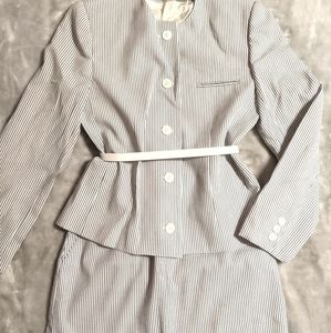 Vintage Striped Skirt and Jacket